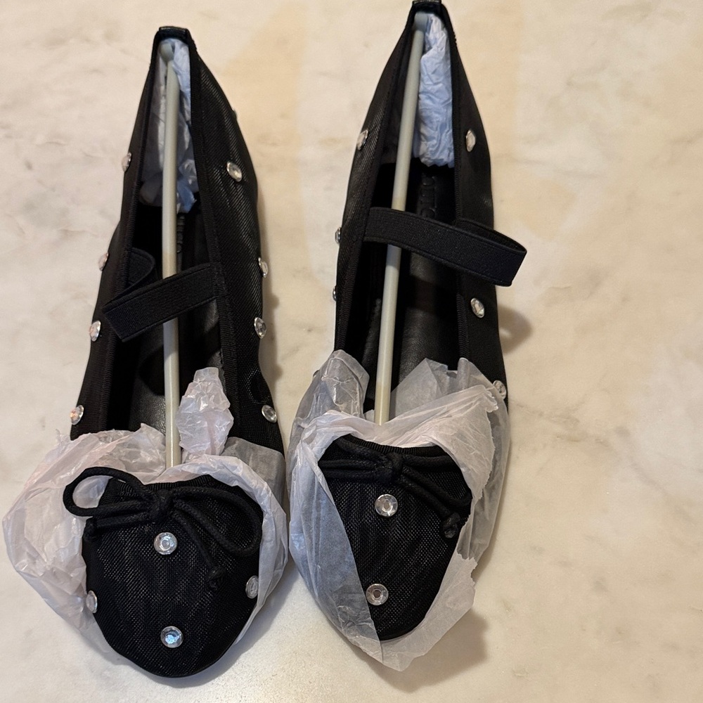 NWT COUTGO WOMENS MESH BALLEY FLATS BOW 7.5‎